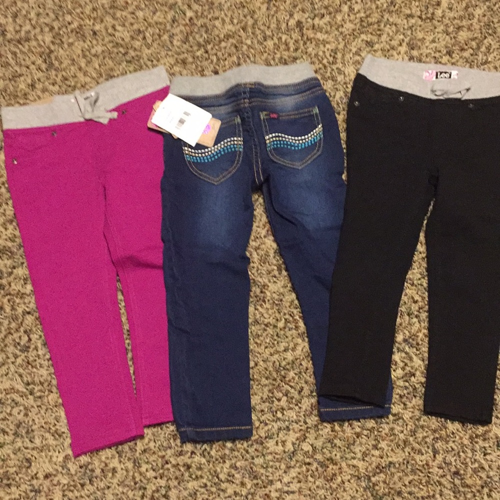 3 pair Toddler Lee skinny jeans with soft waist